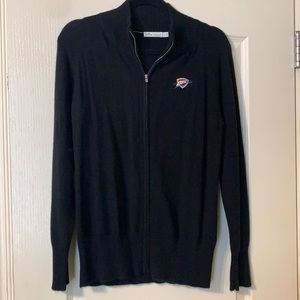 OKC Thunder cashmere zip up sweater